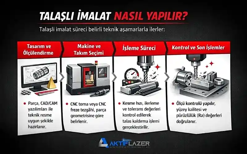 talaşlı imalat nasıl yapılır